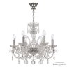 Люстра хрустальная 105/6/165 Ni Bohemia Ivele Crystal (Стеклянный рожок)