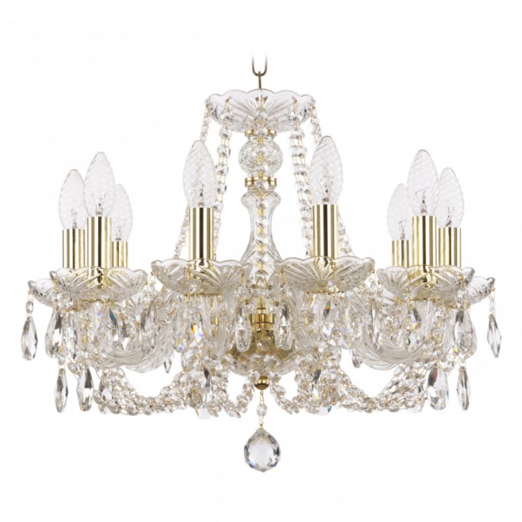 Люстра хрустальная 101/10/165 G Bohemia Ivele Crystal (6 кг)