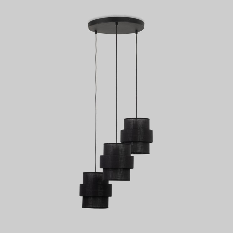 Подвесной светильник с тканевыми абажурами                      TK Lighting  5981 Calisto