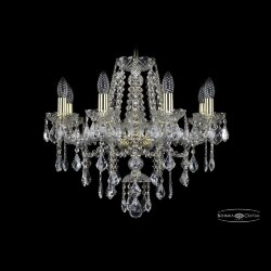 Люстра хрустальная 1415/8/200 G Leafs Bohemia Ivele Crystal