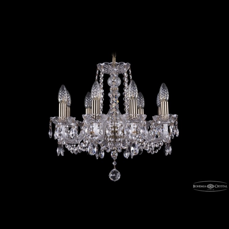 Люстра хрустальная 1402/8/160 Pa Bohemia Ivele Crystal (Стеклянный рожок)