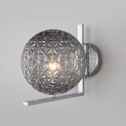 Настенный светильник со стеклянным плафоном                      Eurosvet  70131/1 хром