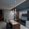 Подвесной светодиодный светильник в стиле лофт                      Eurosvet  50210/1 LED белый
