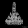 Люстра хрустальная 1411/20+10+5/400/XL-155/3d Ni Bohemia Ivele Crystal (Стеклянный рожок)