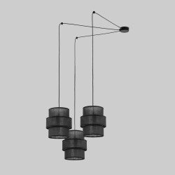 Подвесной светильник с тканевыми абажурами                      TK Lighting  5976 Calisto