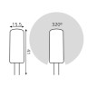 107707103 Лампа Gauss LED G4 AC150-265V 3W 2700K 1/20/200, шт