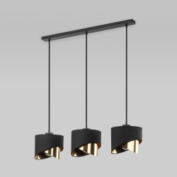 Подвесной светильник с тканевыми абажурами                      TK Lighting  4877 Grant Black