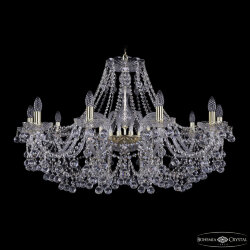 Люстра хрустальная 1409/10/360 G Bohemia Ivele Crystal (Стеклянный рожок)