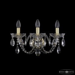 Бра хрустальные 1402B/3/160/XL G Bohemia Ivele Crystal (Стеклянный рожок)