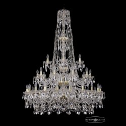 Люстра хрустальная 1411/20+10+5/400/XL-155/3d G Bohemia Ivele Crystal (Стеклянный рожок)