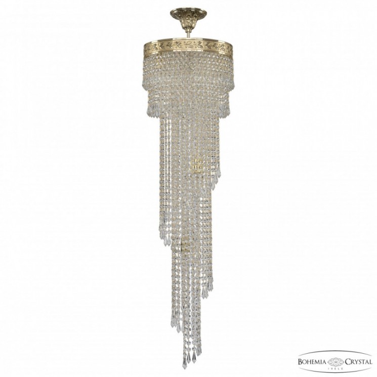 Люстра спираль хрустальная 83111/30IV-100 G Bohemia Ivele Crystal (8311)