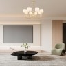 Люстра с плафонами потолочная 348401/8 NGD Arte Milano (Потолочные)
