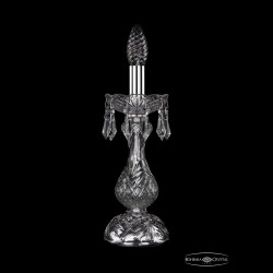 Настольная лампа 1403L/1-31 Ni Bohemia Ivele Crystal (Стеклянный рожок)
