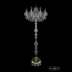 Торшер хрустальный 1410T1/8/195-160 G V0300 Bohemia Ivele Crystal (Стеклянный рожок)