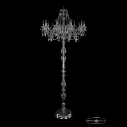 Торшер хрустальный 1411T1/10/300-210 Ni Bohemia Ivele Crystal (Стеклянный рожок)
