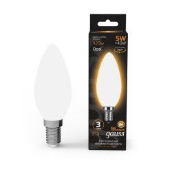 Светодиодная лампа Gauss Свеча 5W 420Lm 2700K E14 103201105103201105_GAUSS