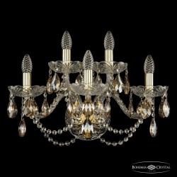 Бра хрустальные 1402B/3+2/195/XL G K721 Bohemia Ivele Crystal (Стеклянный рожок)