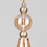 Подвесной светильник со стеклянным плафоном                      Eurosvet  50202/1 янтарный