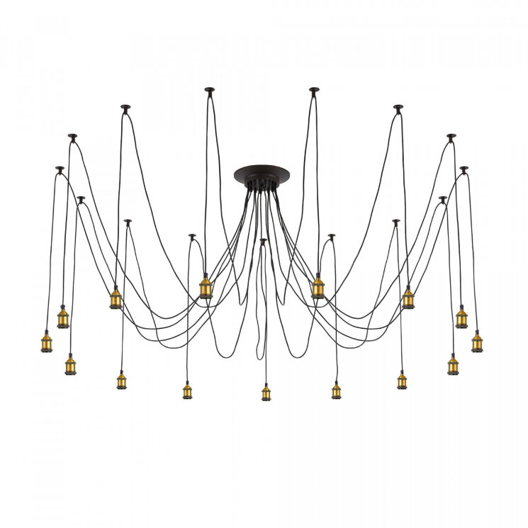 Citilux Эдисон CL451151 Люстра паук Венге Бронза