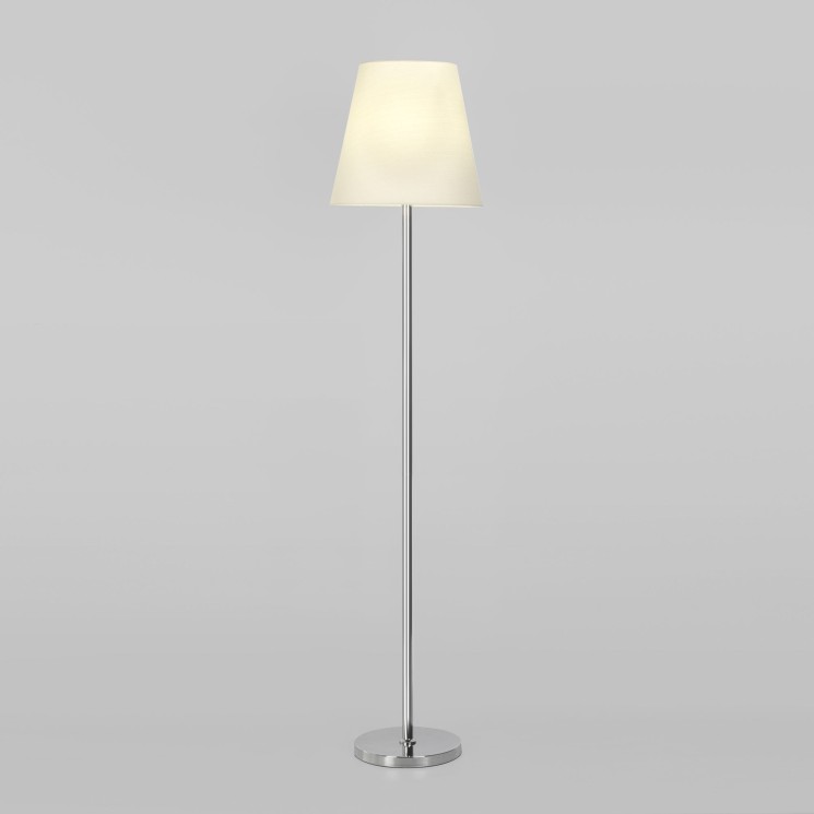 Напольный светильник с тканевым абажуром                      Eurosvet  01166/1 хром