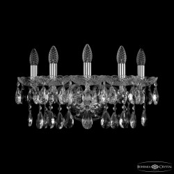 Бра хрустальные 1413B/5/165/XL Ni  Bohemia Ivele Crystal (Стеклянный рожок)