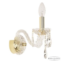 Бра хрустальные 101B/1/141 G Bohemia Ivele Crystal (Стеклянный рожок)