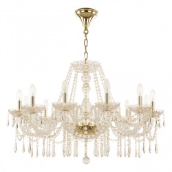 Люстра хрустальная 104/12/300 G Bohemia Ivele Crystal (14 кг)