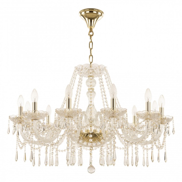 Люстра хрустальная 104/12/300 G Bohemia Ivele Crystal (14 кг)
