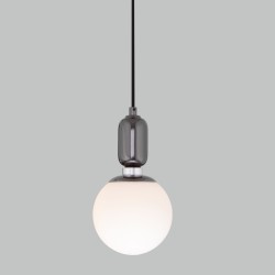 Подвесной светильник со стеклянным плафоном                      Eurosvet  50151/1 черный жемчуг