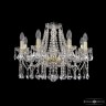 Люстра хрустальная 1413/8/200 G Leafs Bohemia Ivele Crystal (Стеклянный рожок)