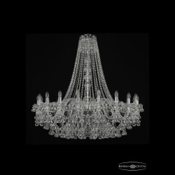 Люстра хрустальная 1409/20/400/h-113 Ni Bohemia Ivele Crystal (Стеклянный рожок)