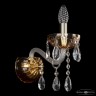Бра с цветным хрусталём 5413B/1/165 G Amber/M-1H Bohemia Ivele Crystal (С 1 лампочкой)