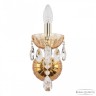 Бра с цветным хрусталём 5413B/1/165 G Amber/M-1H Bohemia Ivele Crystal (С 1 лампочкой)