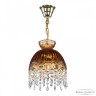 Подвесной светильник с цветным хрусталём 5478/22 G Amber/M-1G Drops Bohemia Ivele Crystal (5478)