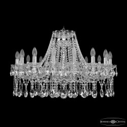 Люстра хрустальная 1413/16/300 Ni  Bohemia Ivele Crystal (Стеклянный рожок)