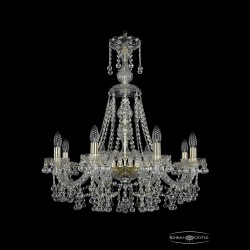 Люстра хрустальная 1409/8/240/XL-75 G Bohemia Ivele Crystal (Стеклянный рожок)