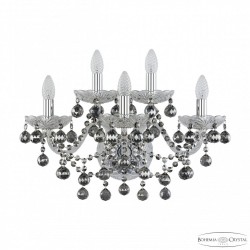 Бра хрустальные 1409B/3+2/195/XL Ni R731 Bohemia Ivele Crystal (Стеклянный рожок)