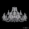 Люстра хрустальная 1402/10+5/360 Ni Bohemia Ivele Crystal (Стеклянный рожок)