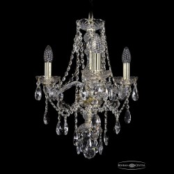 Люстра хрустальная 1415/3/141 G Bohemia Ivele Crystal (Стеклянный рожок)