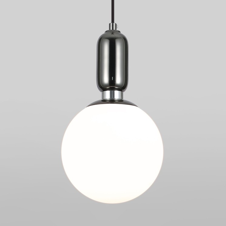Подвесной светильник со стеклянным плафоном                      Eurosvet  50197/1 черный жемчуг