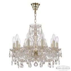 Люстра хрустальная 105/10/165 G Bohemia Ivele Crystal (Стеклянный рожок)