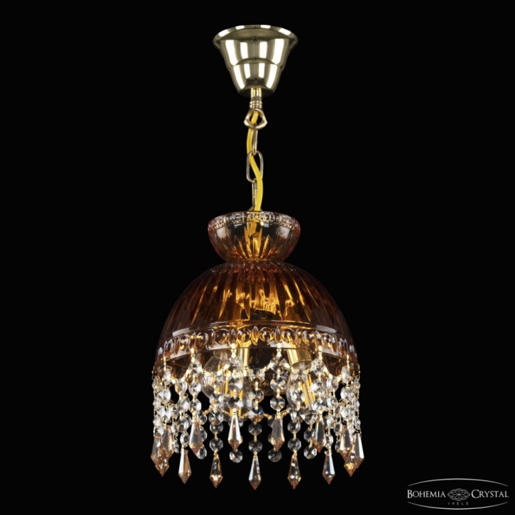 Подвесной светильник с цветным хрусталём 5478/22 G Amber/M-1G Drops K721 Bohemia Ivele Crystal (5478)