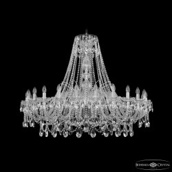 Люстра хрустальная 1411/24/460 Ni  Bohemia Ivele Crystal (Стеклянный рожок)