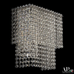 Бра с хрусталем SH500.B3.25-27.A.Ni.E14 APL LED (С 2 лампочками и более)