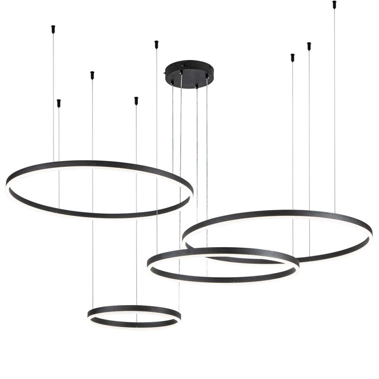 Indigo Подвесной светильник 14001/4P Black