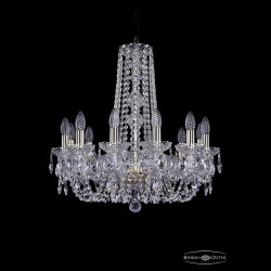 Люстра хрустальная 1402/12/195/h-60 G Bohemia Ivele Crystal (Стеклянный рожок)