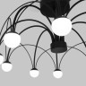 Потолочный светодиодный светильник Ragno                      Eurosvet  90035/10  LED черный