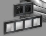 Ambrella Light Рамка 1-постовая Ambrella Volt ALFA Arctic AF580531