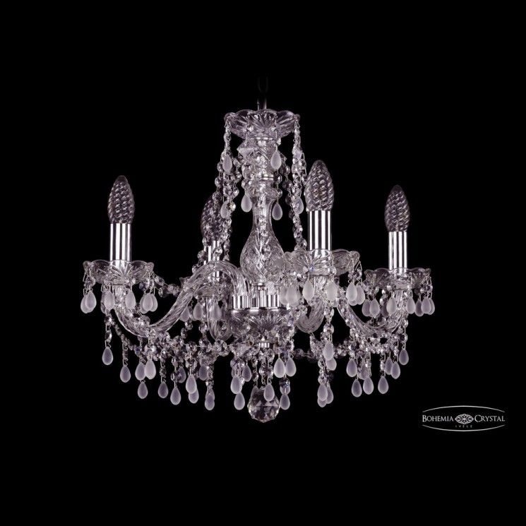 Люстра хрустальная 1410/4/160 Ni V0300 Bohemia Ivele Crystal (Стеклянный рожок)