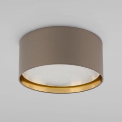 Потолочный светильник с тканевым абажуром                      TK Lighting  4404 Bilbao Beige Gold